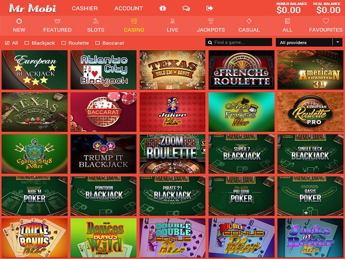Mr Mobi Online Casino Review