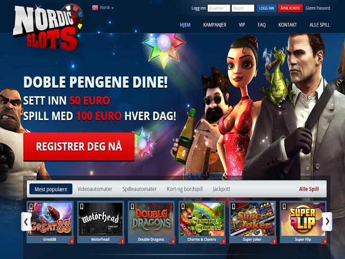 мобильная версия Nordic Casino