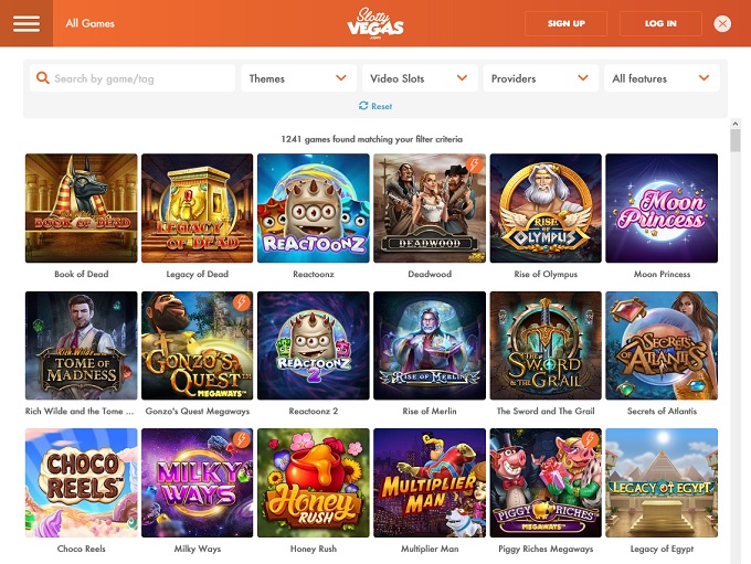 slotty vegas online casino