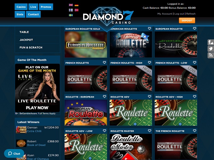 официальный сайт Casino DIAMOND 7 50 руб