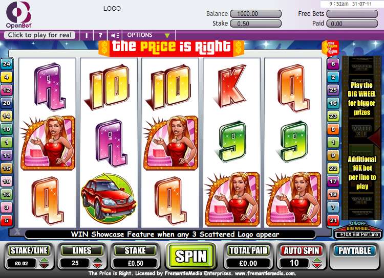 Play The Price Is Right Video Slot from OpenBet for Free