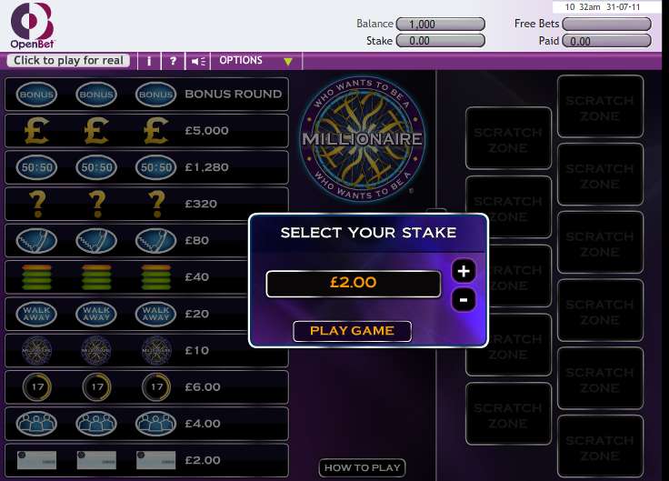 Who Wants To Be A Millionaire by OpenBet