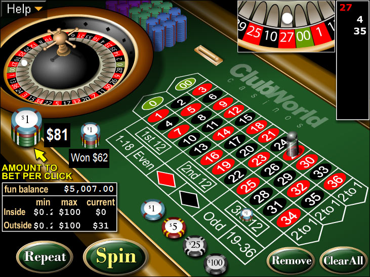 Play Free Roulette Games