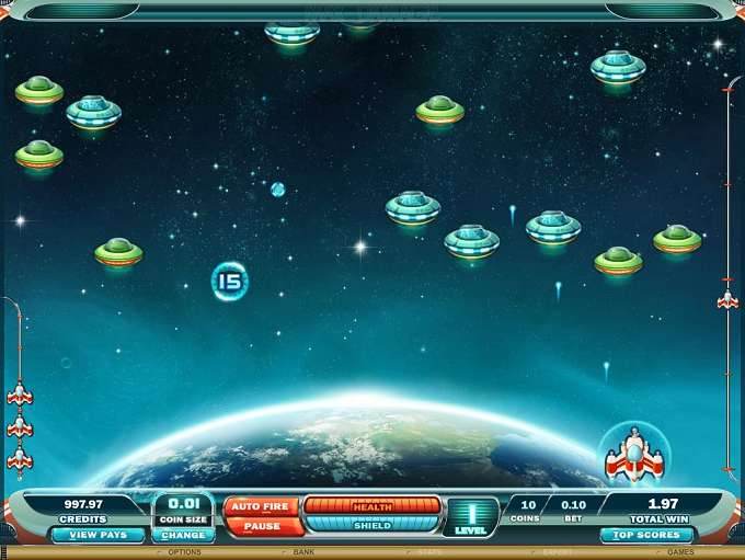 Max Damage and the Alien Attack  Arcade Game by Games Global