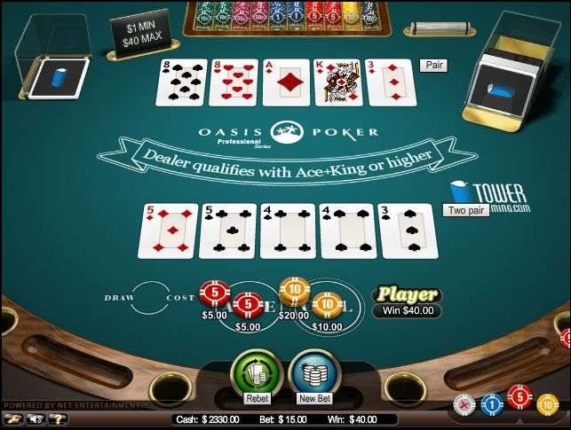 Oasis Poker Pro by NetEntertainment