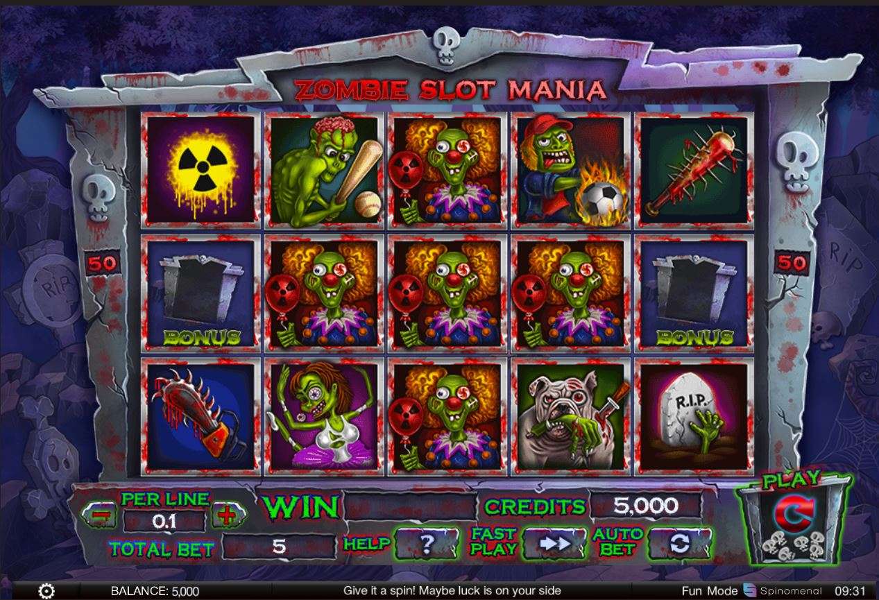 Zombie Slot Mania Machine