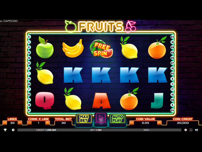 Fruits by Capecod Gaming