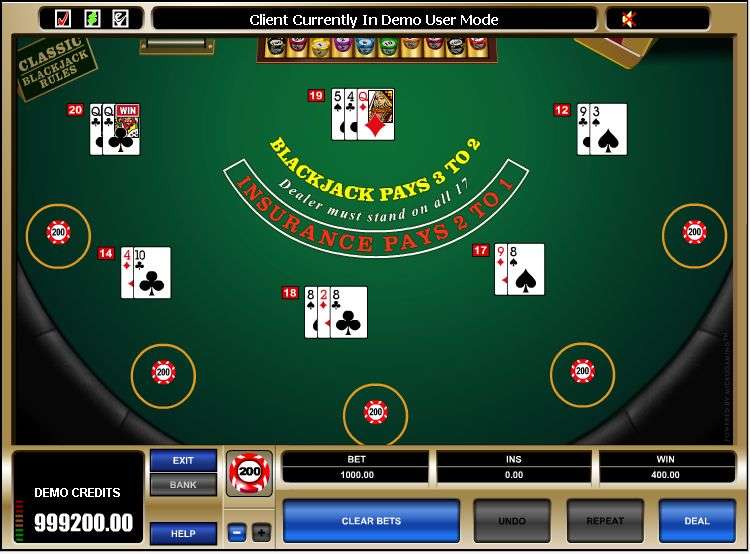 Multi-Hand BlackJack Classic by Games Global