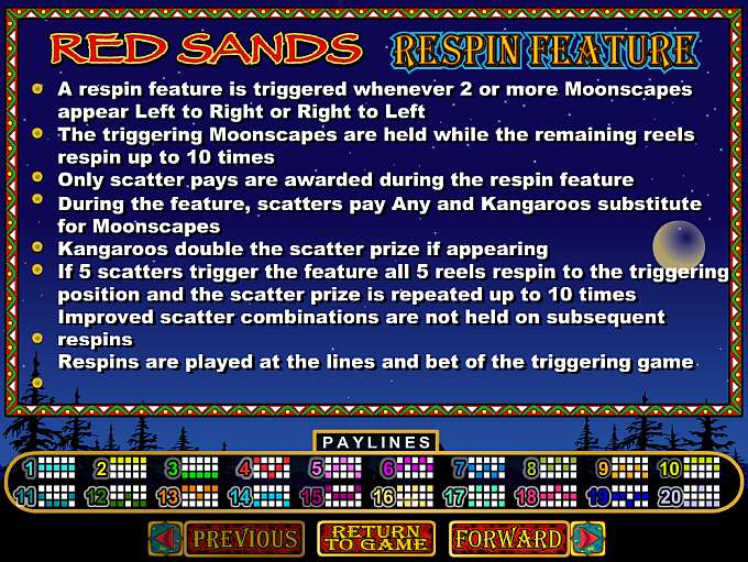 Red Sands by Real Time Gaming