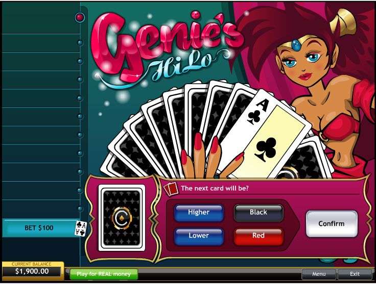 Genie's Hi Lo by Playtech