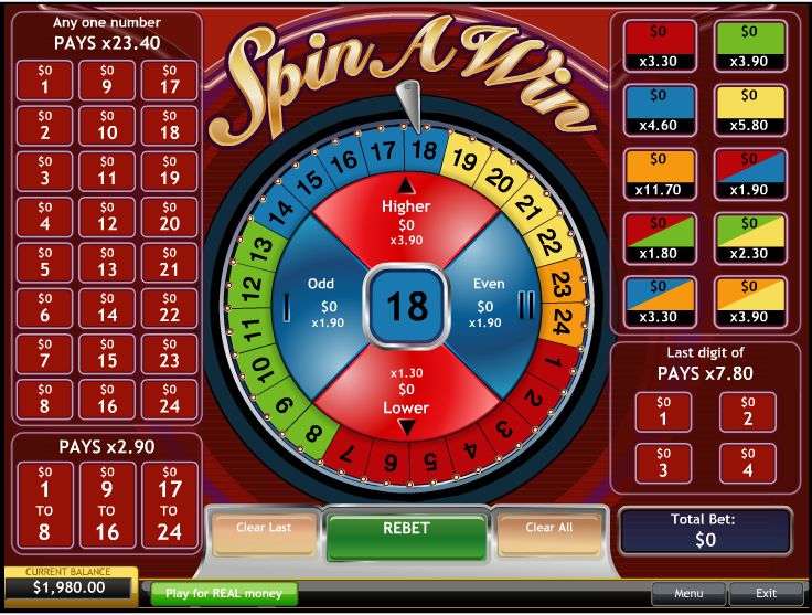 Spin A Win by Playtech