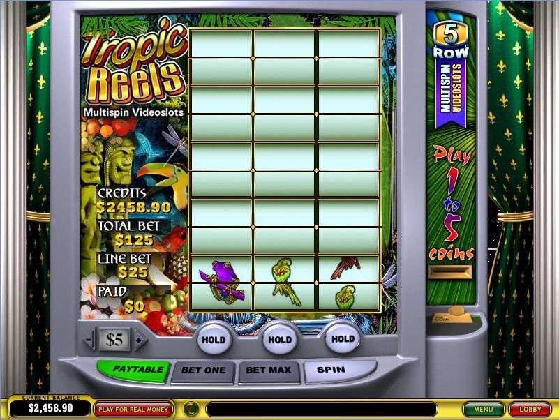 Tropic Reels Multi-Spin Slot by Playtech