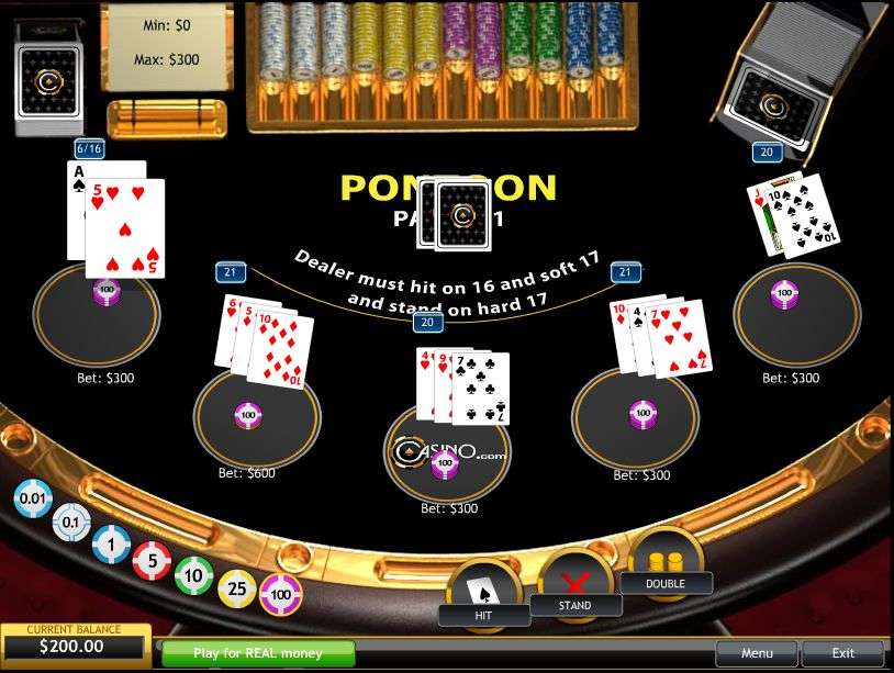 Pontoon (5 Hand) by Playtech