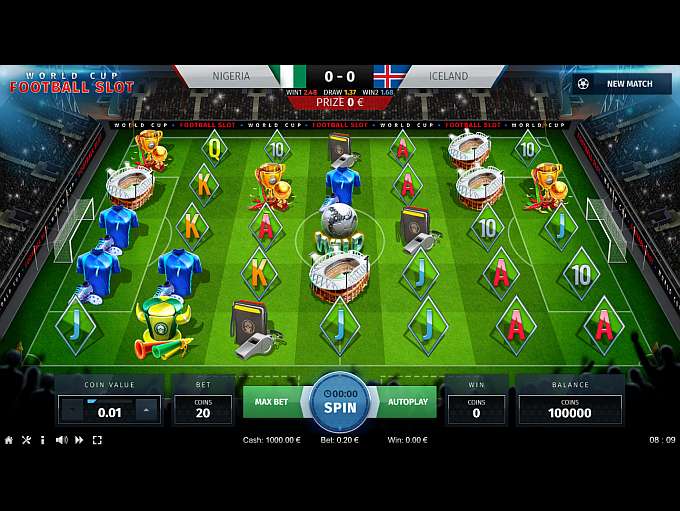 Play the Free Slot World Cup Soccer With No Signup