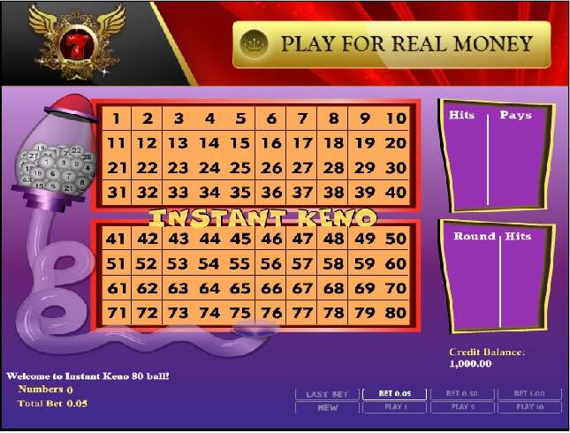 Instant Keno by BetSoft