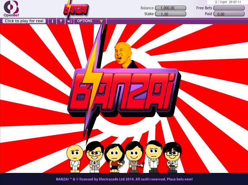 Banzai Slot by OpenBet