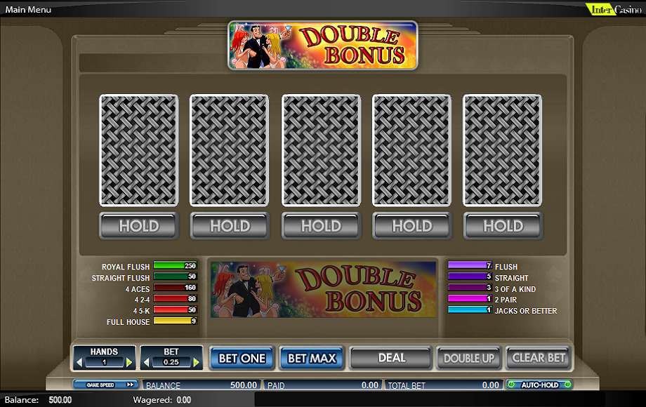 Double Bonus Video Poker by NextGen