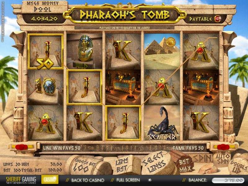 Pharaoh's Tomb by Stakelogic