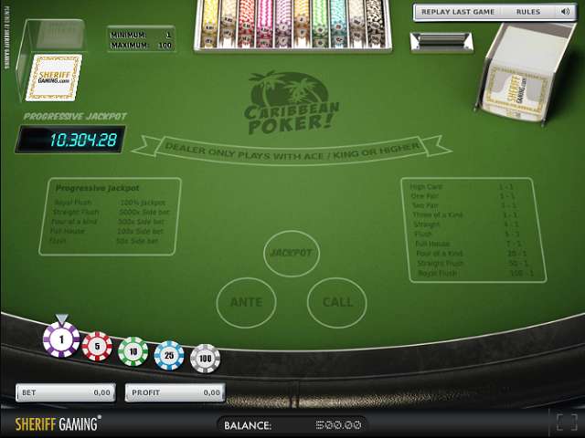 Caribbean Poker Progressive by Stakelogic