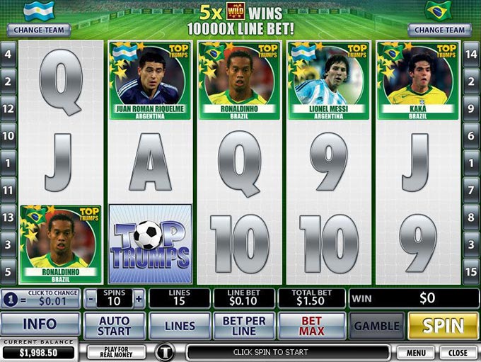 Top Trumps Football Stars by Playtech