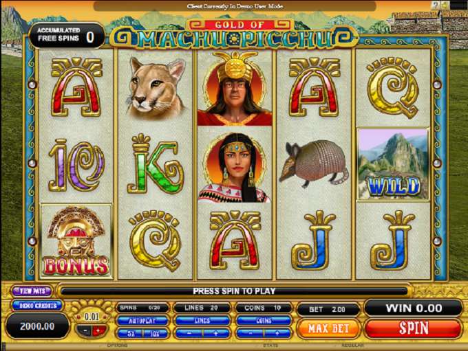 Gold of Machu Picchu by Games Global