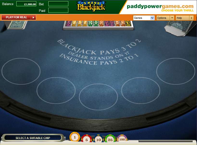 5 Hand Blackjack by OpenBet