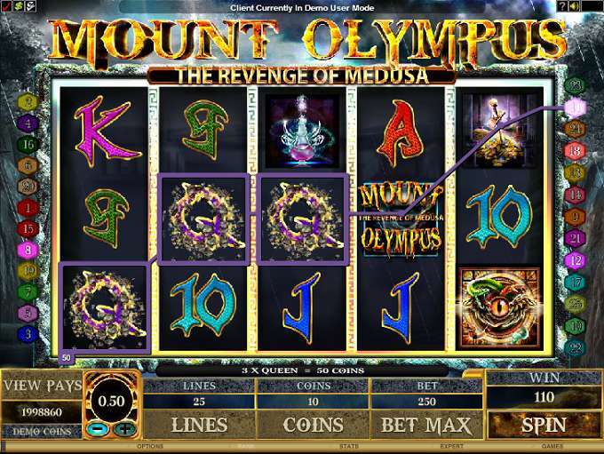 Mount Olympus - The Revenge of Medusa by Genesis Gaming