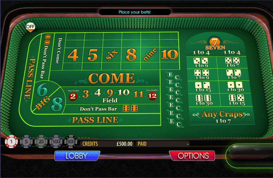 play craps free online casino