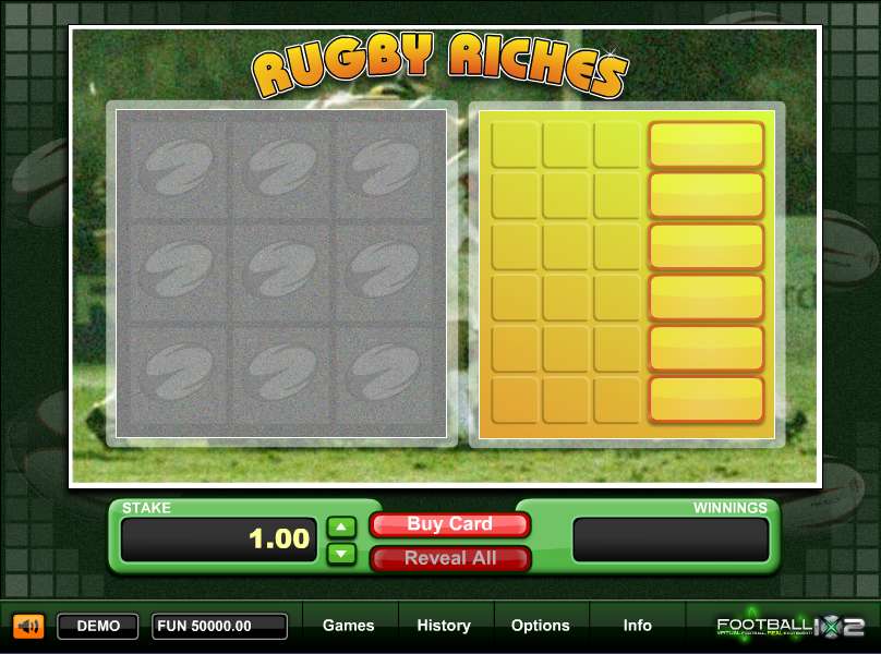 Rugby Riches by 1x2gaming