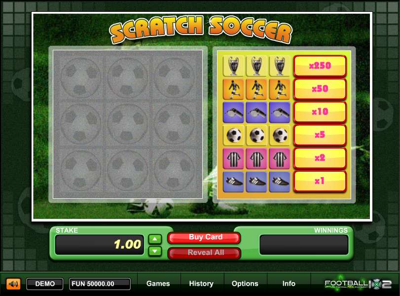 Scratch Soccer by 1x2gaming