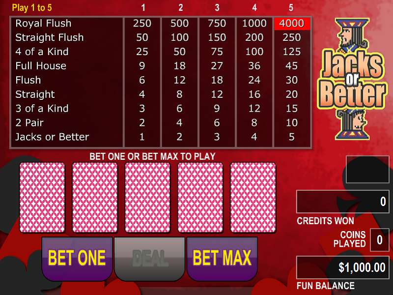 Jacks or Better by NuWorks