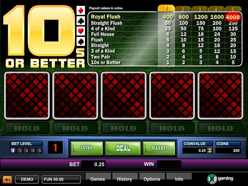 Tens or Better by 1x2gaming