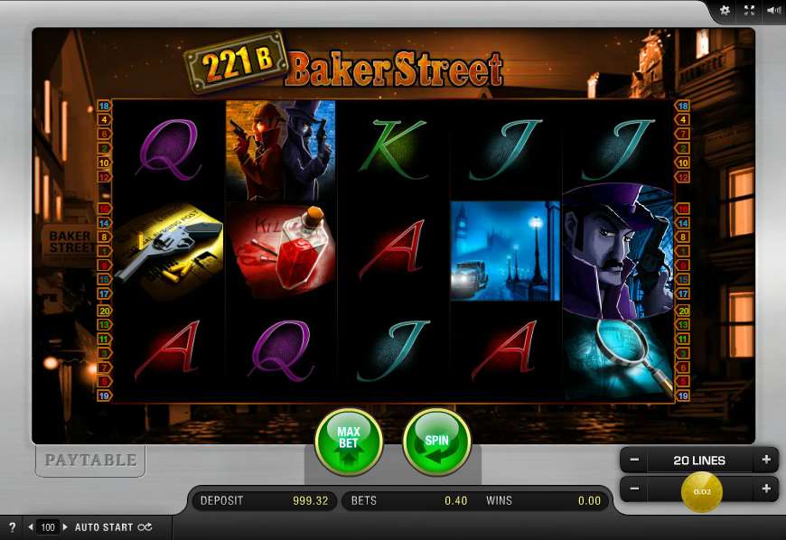 Baker Street Slot Machine