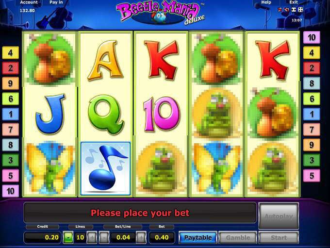 Beetle Mania Deluxe by Novomatic