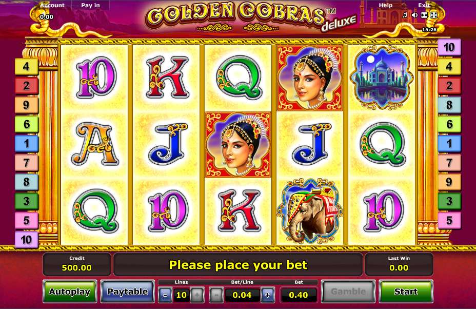  Slot machines online golden cobras deluxe ?