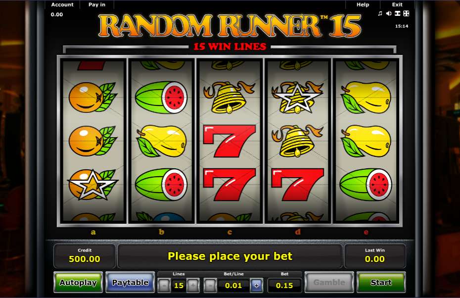 slot machines online random runner 15