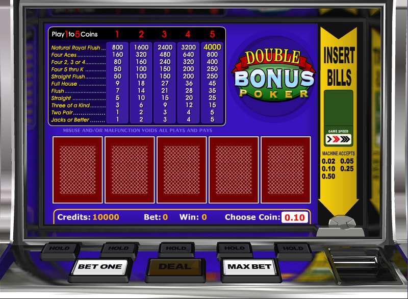 Double Bonus Poker by BetSoft