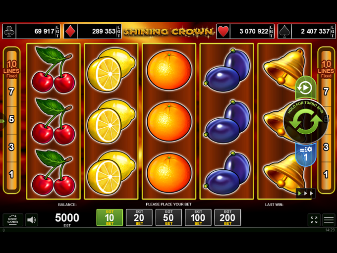 Shining Crown by Amusnet Interactive