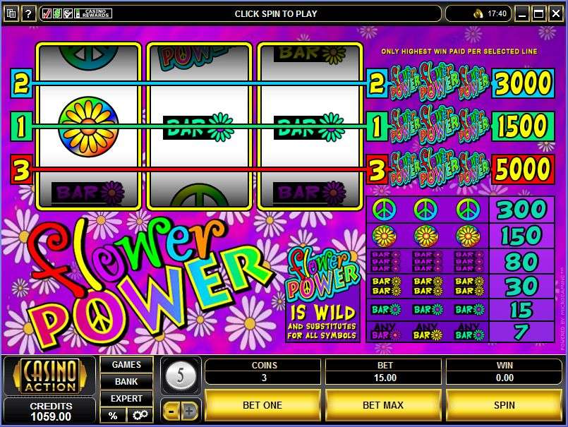 Play Flower Power Video Slot from Games Global for Free