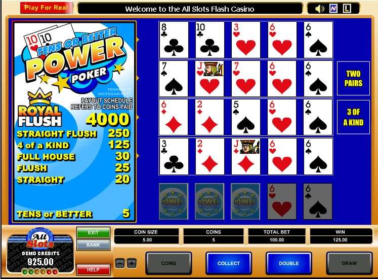 Tens or Better Power Poker by MicroGaming