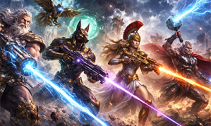 Gods Go Pew Pew: Epic Gameplay and Massive Wins