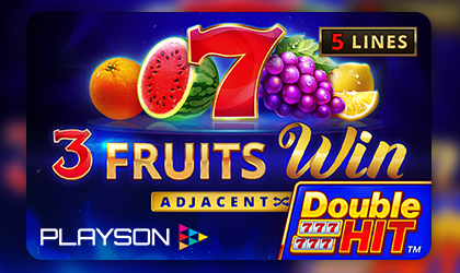 Playson Launches Another Casino Title 3 Fruits Win Double Hit