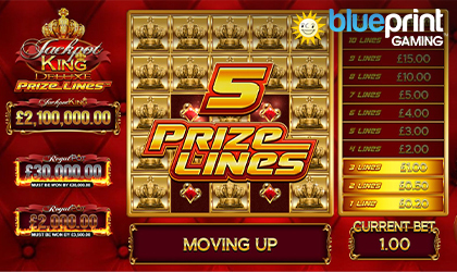 Blueprint Gaming Delivers Latest Slot Jackpot King Prize Lines