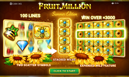 BGaming Debuts Summer Edition of Popular slot Fruit Million