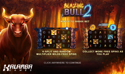 Kalamba Games Brings Sequel of Popular Slot Called Blazing Bull 2
