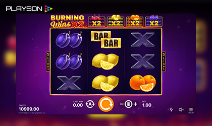 Playson Invites Players to Try Their Luck with Burning Wins x2