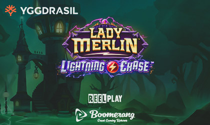 Yggdrasil Gaming and Boomerang Studios releases Lady Merlin Lightning Chase
