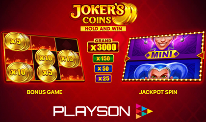 Playson Releases Joker Coins Hold and Win