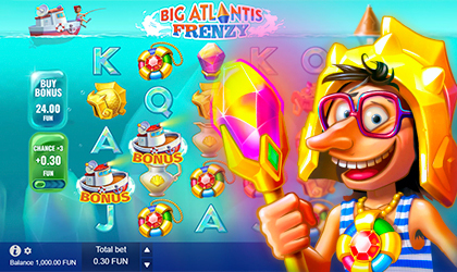 Get Lost in An Adventure for Riches in Online Slot Big Atlantis Frenzy