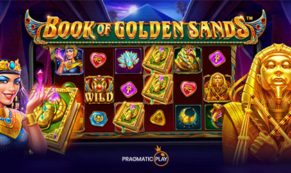 Book of Golden Sands Slot with Scarab Wilds and Expanding Reels